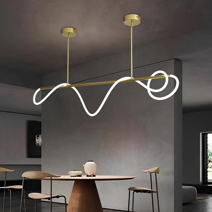 Lampara barra con neon led integrado en espiral