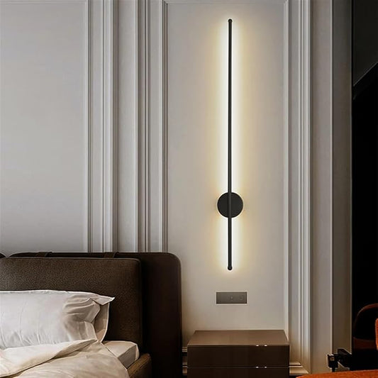 Aplique de pared lineal a doble luz 1.00 m