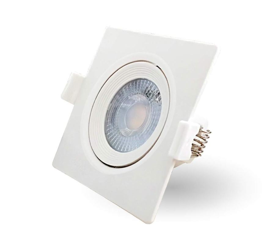 Ojo de buey  6W empotrado cuadrado